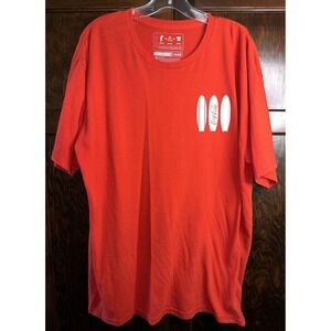 Coca-Cola Surfboards/Sunset On the Water  Seagulls Logo T-Shirt XL XLarge Red‎